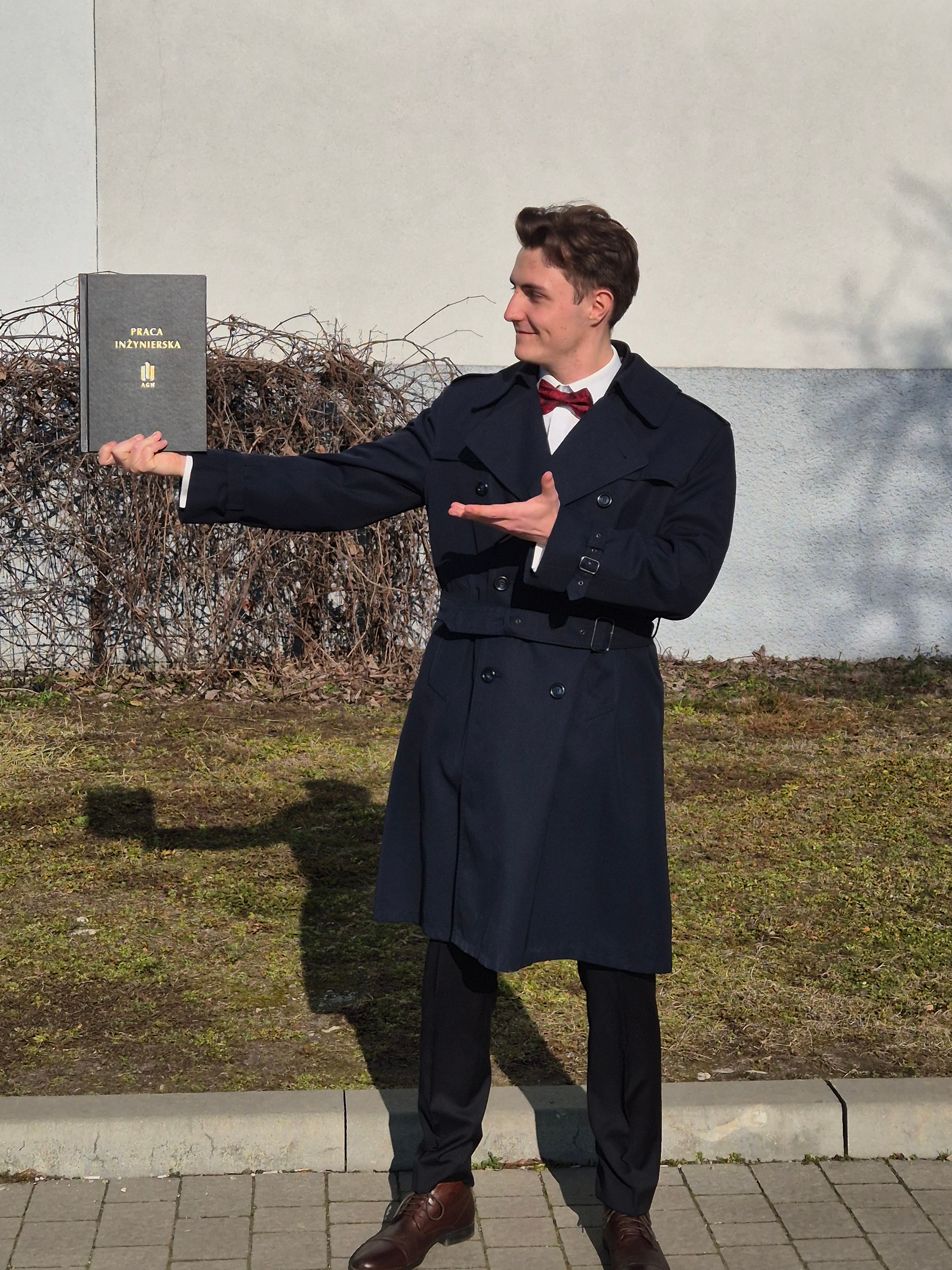 Karol presenting bachelor thesis project